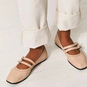 FREE PEOPLE Gemini Mary Jane Double Strap Ballet Flats